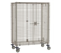 MetroMax-Q Microban Antimicrobial Wire Security Cart 