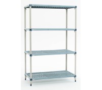 Metro 5-Shelf MetroMax-Q Open Grid Polymer Shelving