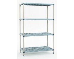 MetroMax-Q 5-Shelf Open Grid Plastic Shelving Unit - 5Q317G3