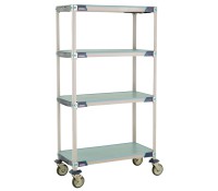 MetroMax i 4-Shelf Solid Polymer Shelf Lab Cart