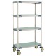 Metro X1830EFX3 MetroMax 4-Shelf Solid Grid Plastic Cart 
