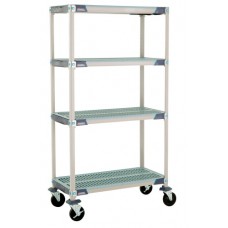 MetroMax I 4-Shelf Open Grid Plastic Shelves Cart - X1830BGX3 MetroMax I 4-Shelf Open Grid Plastic Shelves Cart - X1830BGX3