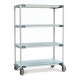 MetroMax I 4-Shelf Open Grid Plastic Shelves Cart - X336EGX3