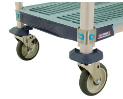 MetroMax I 4-Shelf Open Grid Plastic Shelves Cart - X1830EGX3