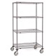 Metroseal-4 Super Erecta Industrial Wire Shelf Cart - 1824NK4-5MP