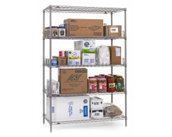 Metro 4-Shelf Super Erecta Metroseal Gray Shelving - 182463NK4