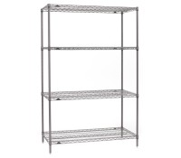 Metro Industrial Super Erecta Metroseal Gray Wire Shelving Unit 