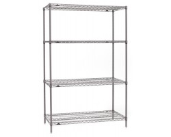 Metro 4-Shelf Super Erecta Metroseal Gray Shelving - 182463NK4