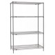 Metro 4-Shelf Super Erecta Metroseal Gray Shelving - 183063NK4