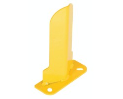 Vestil NPG4-12 Low-Profile Safety Yellow Rack Guard | 4-1/4" Opening | 11-7/8" High