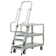 New Age Industrial 50061 Aluminum 3-Step Stock Picker Truck