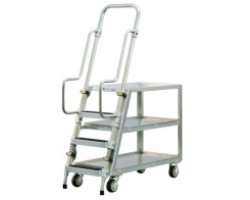 New Age Industrial 99555 Aluminum 3-Step Stock Picker Truck