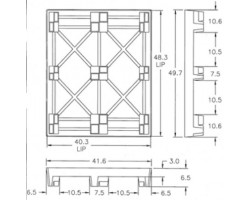 Orbis Nestable 40 X 48 CISS MI LP Plastic Pallet