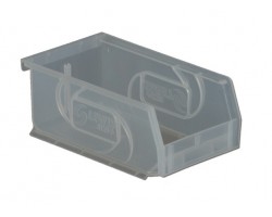 LEWISbins PB74-3 Hopper Front Plastic Small Part Bins - 12 per Carton