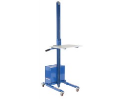 Vestil DC Powered Steel Quick Lift with 125 lb Capacity and 72 in Lift | PEL-100S-D3