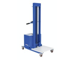Vestil DC Powered Steel Quick Lift with 400 lb Capacity and 57-inch Lift | PEL-400S-57-D3