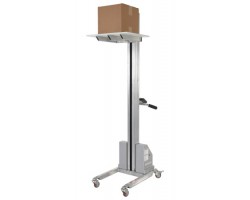 Vestil DC Powered Aluminum Quick Lift with 175 lb Capacity and 57 in Lift | PEL-88A-D3