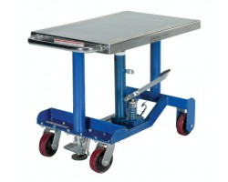 Vestil PT12-10 Low Profile Hydraulic Post Table with 1,000 lb Capacity | Foot Pump Lift