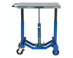 Vestil PT12-10 Low Profile Hydraulic Post Table with 1,000 lb Capacity | Foot Pump Lift