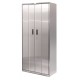 Pucel Stainless Steel Bi-Fold Door Cabinet - BDSC-SS-3678-24