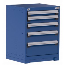 Rousseau R5ACD-3003 Stationary Modular Storage Cabinet – Heavy-Duty 5-Drawer Industrial Storage Cabinet