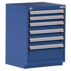 Rousseau R5ACD-3017 Stationary Modular Storage Cabinet – Heavy-Duty 6-Drawer Industrial Storage Cabinet