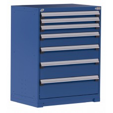 Rousseau R5AEE-4409 Stationary 7-Drawer Modular Storage Cabinet – Heavy-Duty Industrial Tool & Parts Storage