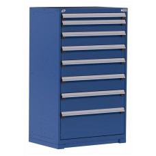 Rousseau R5AEE-5831 8-Drawer Stationary Modular Storage Cabinet – Heavy-Duty Industrial Drawer Storage System