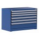 Rousseau R5AHE-3001 6-Drawer Heavy-Duty Stationary Modular Storage Cabinet – Industrial Tool & Parts Organizer