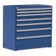 Rousseau R5AHG-4404 7-Drawer Stationary Modular Storage Cabinet – Heavy-Duty Industrial Storage