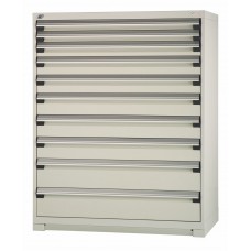 Rousseau R5AHG-5817 10-Drawer Stationary Modular Storage Cabinet – Heavy-Duty Industrial Drawer System for Tool & Parts Organization