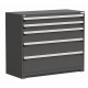 Rousseau 5-Drawer Stationary Modular Storage Cabinet R5AJG-4406