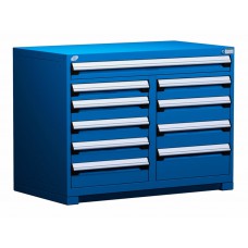 Rousseau 10 Drawer Stationary Modular Storage Cabinet R5KHG-3403