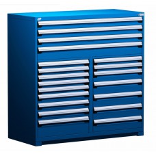 Rousseau R5KKG-5817 20-Drawer Stationary Modular Storage Cabinet Rousseau R5KKG-5817 20-Drawer Stationary Modular Storage Cabinet