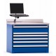 Rousseau 6-Drawer Stationary Modular Storage Cabinet R5XHG-1054