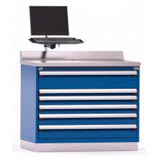 Rousseau 6-Drawer Stationary Modular Storage Cabinet R5XHG-1056 Rousseau 6-Drawer Stationary Modular Storage Cabinet R5XHG-1056