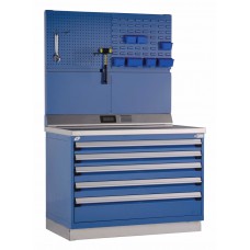 Rousseau 5-Drawer Stationary Modular Storage Cabinet R5XHG-4005 Rousseau 5-Drawer Stationary Modular Storage Cabinet R5XHG-4005