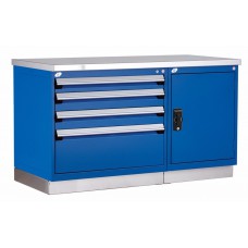 Rousseau 4-Drawer Stationary Modular Storage Cabinet R5XKG-1016