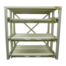 Rack Engineering 3-Shelf Glide-Out 100 Starter Die Rack - 5ED-4848-3S Rack Engineering 3-Shelf Glide-Out 100 Starter Die Rack - 5ED-4848-3S