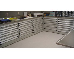Rousseau R5ACD-3002 Stationary Modular Storage Cabinet – Heavy-Duty 6-Drawer Industrial Storage Cabinet