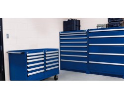 Rousseau R5ACD-3002 Stationary Modular Storage Cabinet – Heavy-Duty 6-Drawer Industrial Storage Cabinet