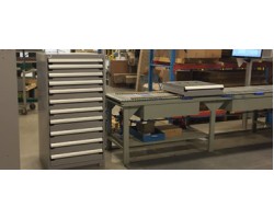 Rousseau R5ACD-3002 Stationary Modular Storage Cabinet – Heavy-Duty 6-Drawer Industrial Storage Cabinet