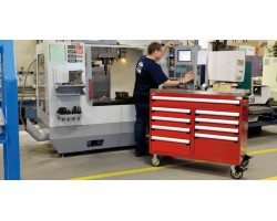 Rousseau 10-Drawer Modular Tool Cart R5GKE-3005 for Safe Industrial Storage