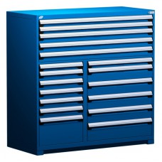Rousseau R5KKG-5814 18-Drawer Stationary Modular Storage Cabinet Rousseau R5KKG-5814 18-Drawer Stationary Modular Storage Cabinet