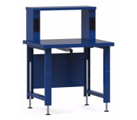 Rousseau Adjustable Height Workbench with Riser Shelf