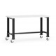 Rousseau WSW9035 Resistant Acrylic-PVC Plastic Laminated Top Mobile Workbench