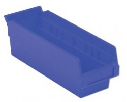 LEWISBins SB124-4 Hopper Front Plastic Shelf Bins - 12 per Carton