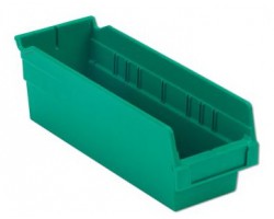 LEWISBins SB124-4 Hopper Front Plastic Shelf Bins - 12 per Carton