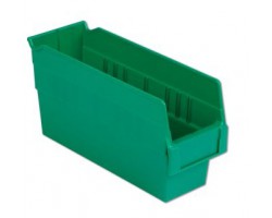 LEWISBins SB124-6 Hopper Front Plastic Shelf Bins - 8 per Carton