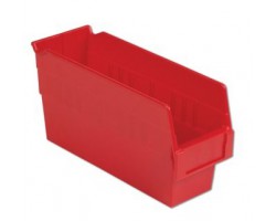 LEWISBins SB124-6 Hopper Front Plastic Shelf Bins - 8 per Carton